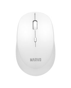 Bezdrôtová PC myš Marvo WM103WH, tichá, biela