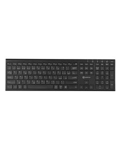 PC klávesnica Powerton UltraSlim, tichá, CZ-SK, čierna