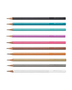 Ceruzka Faber Castell Sparkle, bez gumy, B tvrdosť, mix farieb