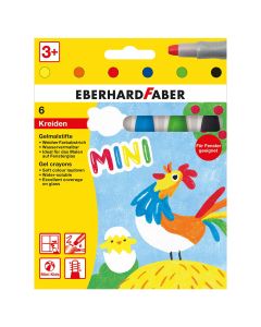 Voskovky Eberhard Faber Mini Kids Club, gélové, 6 ks