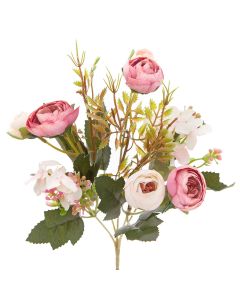 Dekoračné kvety „vetvička kamélií“, 29 cm, ružové