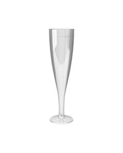 Plastové poháre na šampanské, 100 ml, 6ks