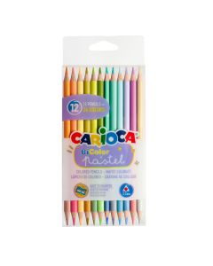 Farbičky Carioca pastel obojstranné, súprava 12 ks