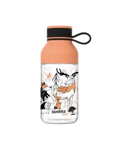 Tritánová fľaša s pútkom Quokka Kids „In the woods“, 430 ml