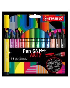 Fixky STABILO Pen 68 MAX ARTY, súprava 12 ks