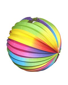 Lampión „guľa – rainbow“, 25 cm