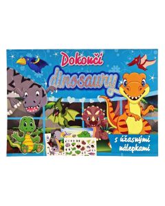 Zábavný zošit „Dokonči dinosaury“