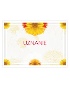 Uznanie univerzálne s kvetinovou dekoráciou