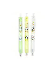 Gélové pero „panda“, 0,5 mm, čierna náplň, mix farieb
