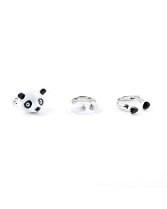 Prsteň „panda“, 3-dielna súprava 