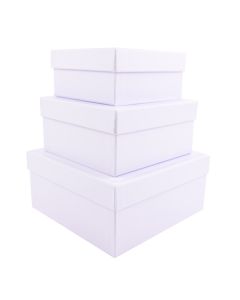 Darčekové krabice „konfety v srdci“, svetlomodré, 3ks