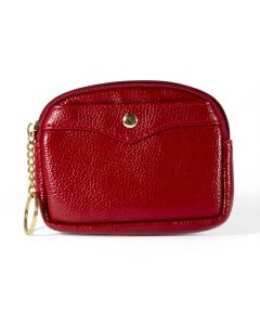 Peňaženka s predným vreckom, červená