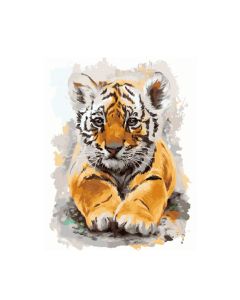 Maľovanie podľa čísel „Malý tiger“, 40 x 50 cm