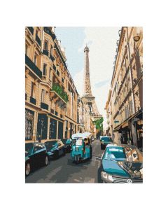Maľovanie podľa čísel „Turistický Paríž“, 30 x 40 cm