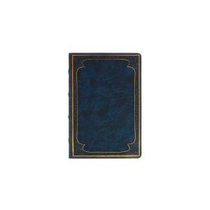 Poznámkový zápisník „ANTIQUE Zapphire“, PB96, 14,5 x 20,5 cm, 128 listov, linajkový, modrý