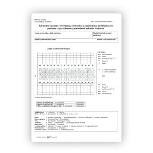Zdravotný záznam z vyšetrenia, ošetrenia a z preventívnej prehliadky (nad 18 rokov veku), 20 ks