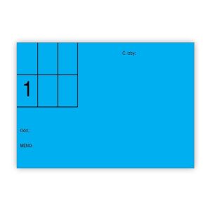 Osobná karta pacienta - modrá, 20 ks