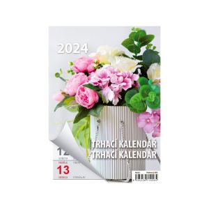 Nástenný trhací kalendár na rok 2024, 14,6 x 21,3 cm