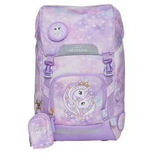 Školská taška Beckmann „Girls Classic Maxi – Unicorn Princess Purple 2024“