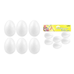 Polystyrénové vajíčka, 6 cm, 6 ks