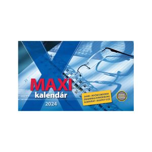 Stolový kalendár na rok 2024 „Maxi kalendár“, S29, 29,7 x 18 cm, stĺpcový