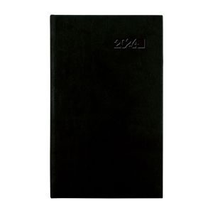Vreckový diár 2024 „Viva“, 9 x 15 cm, čierny
