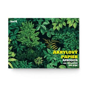 Papier na akrylové farby Ševt „Afrodita“, A4, 300 g/m², 20 listov