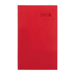 Vreckový diár 2024 „Viva“, 9 x 15 cm, červený