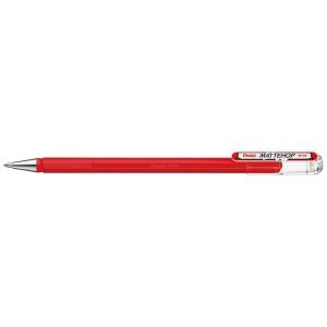Gélové pero Pentel „Mattehop“, 1 mm, červená náplň