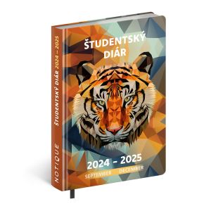 Školský diár 2024 – 2025 „Tiger“, 18-mesačný, 9,8 x 14,5 cm