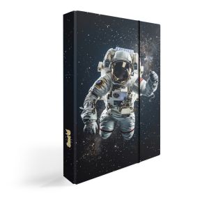 Školské dosky na zošity s boxom Ševt „kozmonaut“, 2024, A5, lamino, s UV lakovaním