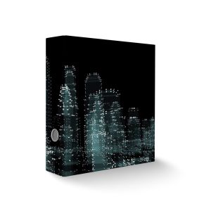 Zakladač pákový Ševt „nočné mesto“, A4, 7 cm, laminovaný, 2023