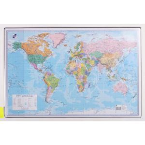 Podložka na stôl so záložkou „mapa sveta“, 40 x 60 cm