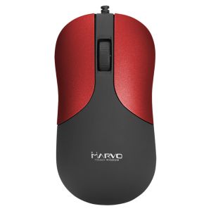 Káblová PC myš Marvo DMS002RD, červeno-čierna