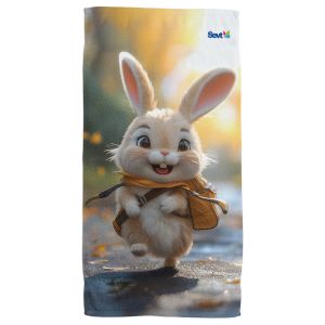 Detský uterák na ruky „AI – zajac“, 30 x 50 cm
