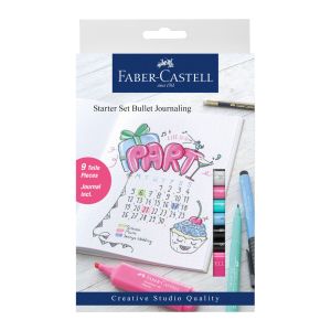 Kaligrafické fixky Faber Castell PITT, štartovacia súprava so zápisníkom