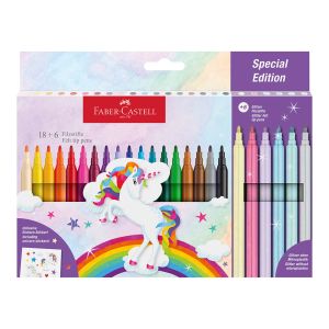 Fixky Faber-Castell Unicorn, 18 + 6 ks