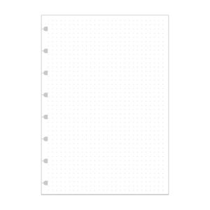 Náplň do špirálového bloku Filofax Notebook A5, biely bodkovaný papier, 32 listov 