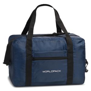 Skladacia taška na palubu lietadla Worldpack, 40 x 25 x 20 cm, modrá