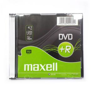 DVD+R Maxel, 4,7 GB, 16x, slim box