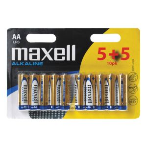 Batérie Maxell AA LR06, alkalické, 10 ks