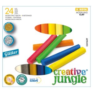 Plastelína Creative Jungle, súprava 24 farieb