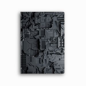 Záznamová kniha Ševt A4 „abstrakt“, 2023, 200 listov, linajková