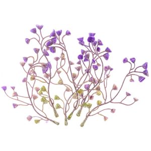 Dekoračné kvety „zvončeky“, fialové, 6 ks