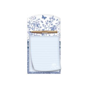 Trhací magnetický zápisník „modré kvety“