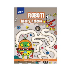 Maľovanka A4 „Bludisko - Roboti“