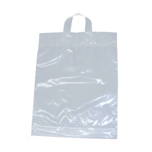 Igelitová taška s uchom, 44 x 45,5 cm, biela