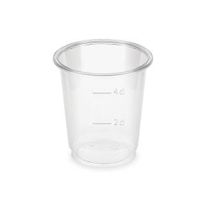 Plastové poháre, 20 - 40 ml, priehľadný, 40 ks