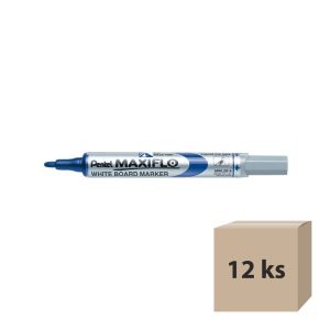 Fixky na tabule Pentel Maxiflo white board MWL5S-C, 2 mm, modré, 12 ks