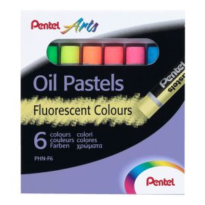 Pastely olejové Pentel Arts PHN-M6, 6 ks, fluorescentné